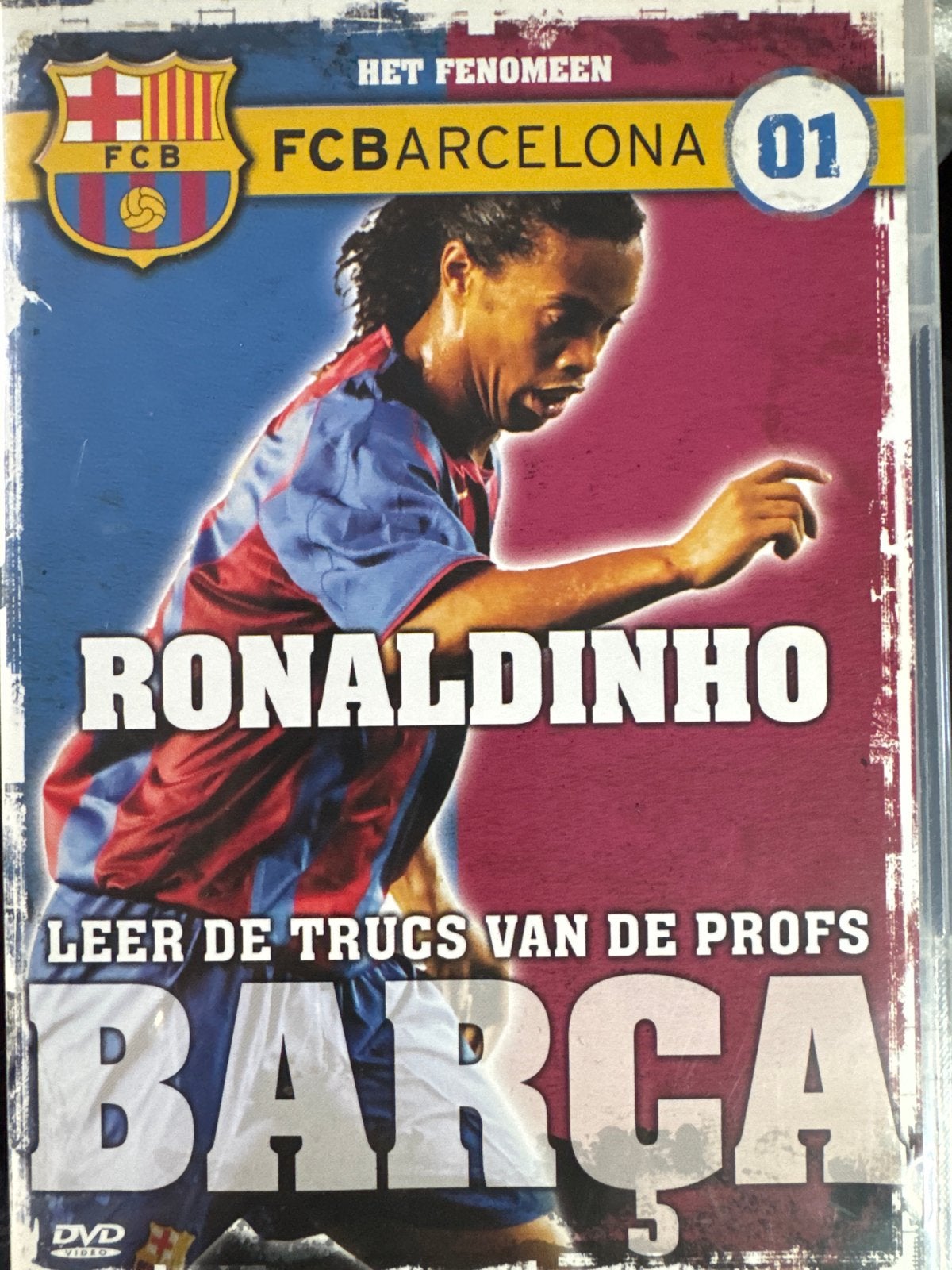 DVD FC Barcelona 01 Ronaldinho - Leer de trucs van de profs, Gebruikt, Verzenden, Alle leeftijden, Nederlands