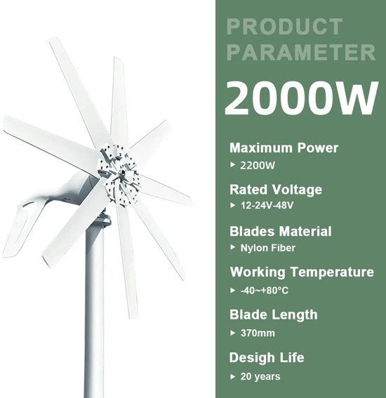 Windturbine - Windmolen - Windturbine Generator - Windenergi, Hobby en Vrije tijd, Corvance B.V., Verzenden, Nieuw, Corvancebol@gmail.com