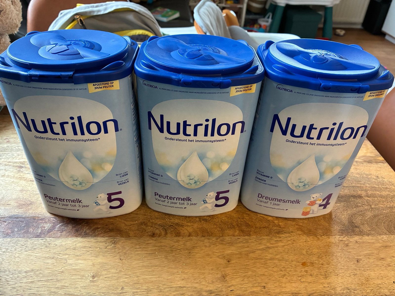 3x Nutrilon: 2x Peuter Melk 5, 1x Dreumes Melk 4 - Nieuw, Ophalen of Verzenden, Nieuw, Nutrilon