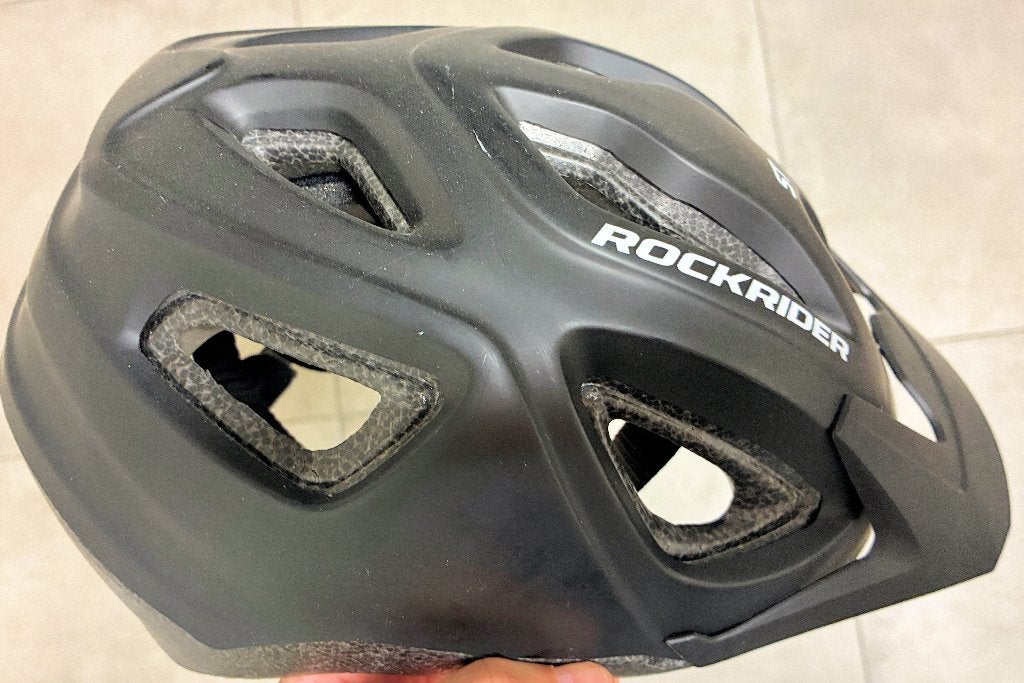 Fietshelm - MTB-helm, Ophalen of Verzenden, Zo goed als nieuw, Decathlon, L