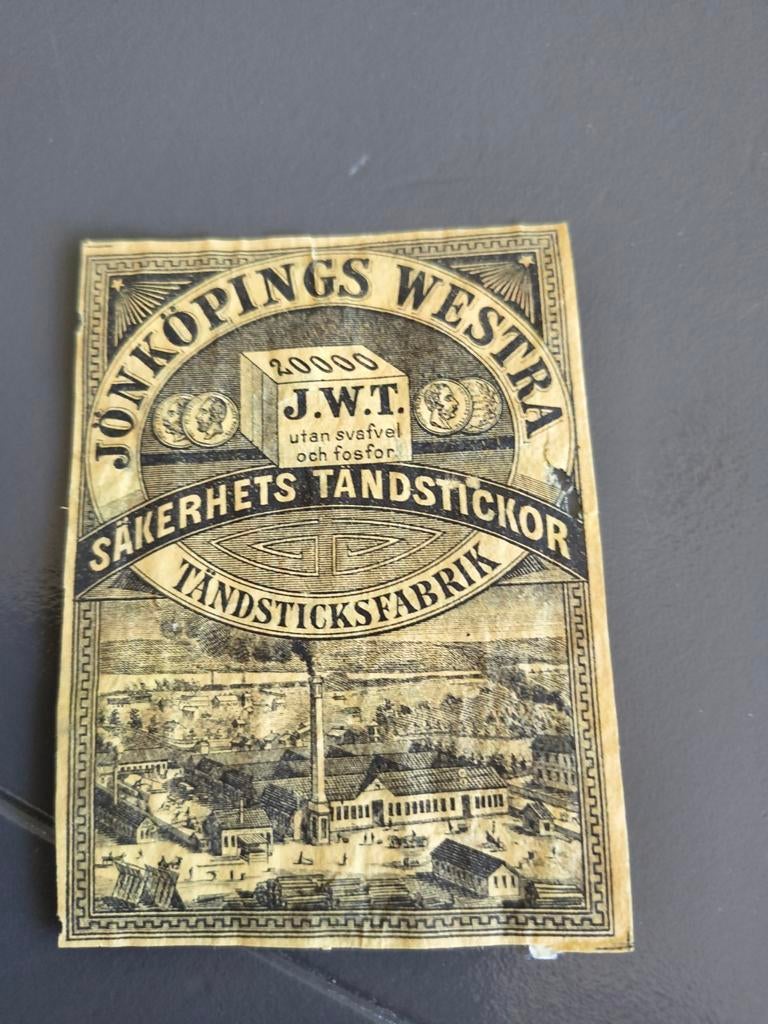 Paketiket lucifer etiketten, Ophalen of Verzenden, Gebruikt, Sigarenbandjes