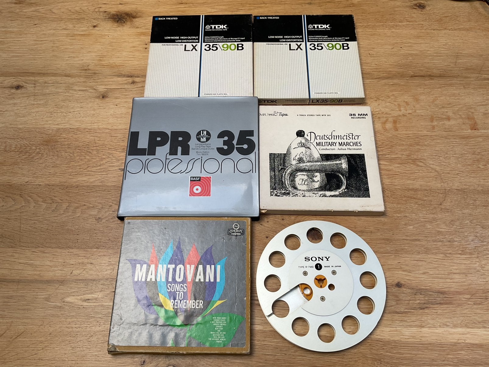 2x TDK LX35\90B 1x BASF LPR35 Professi 1x Sony R-7MB 2x rest, Ophalen of Verzenden, Bandrecorder