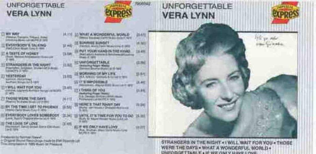 Vera Lynn - Unforgettable"", Cd's en Dvd's, Ophalen of Verzenden, Zo goed als nieuw