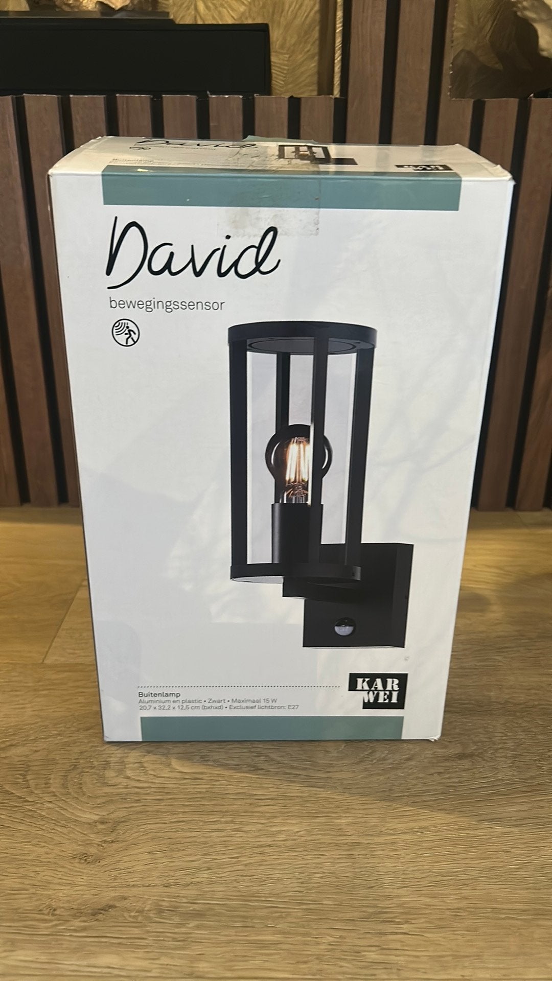 Mooie nieuwe buitenlamp zwart, Ophalen of Verzenden, Zo goed als nieuw