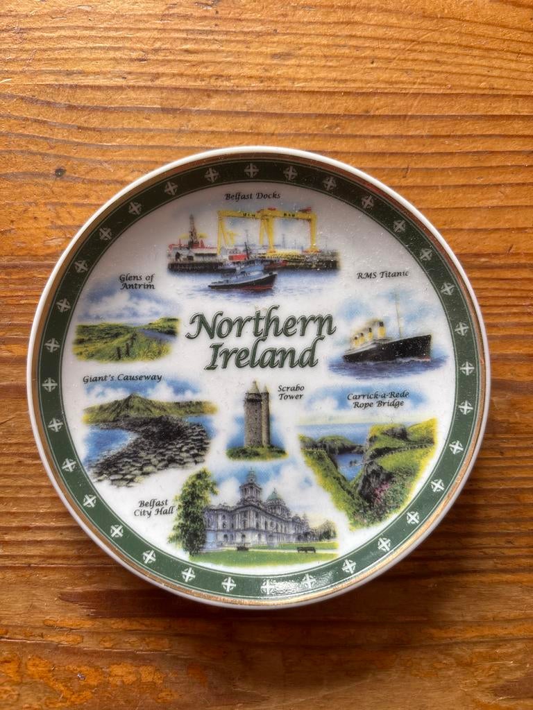 Wandbord Noord-Ierland bezienswaardigheden, Ophalen of Verzenden