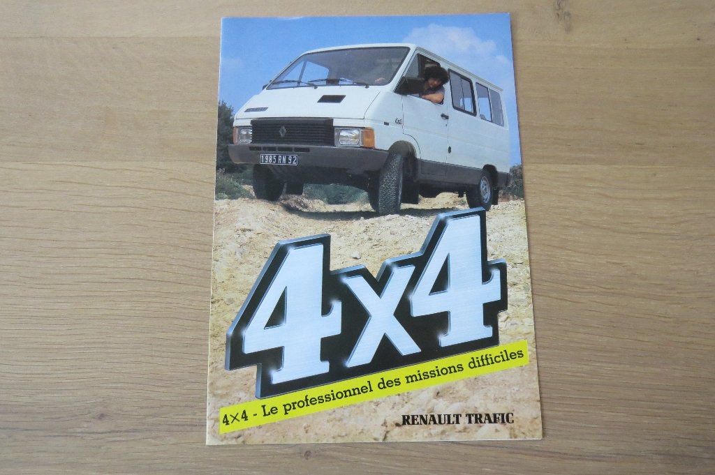 Originele folder Renault Trafic 4x4 (1985), Verzenden, Zo goed als nieuw, Overige merken