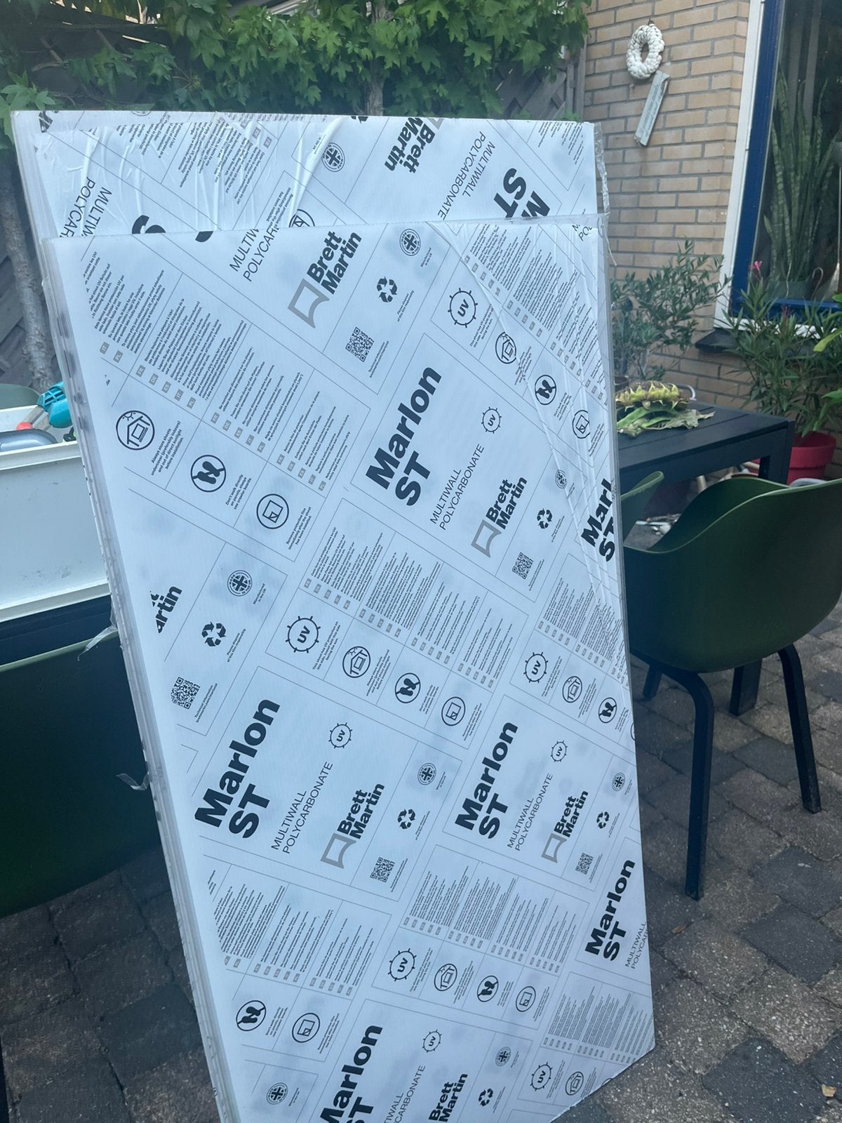 7 platen polycarbonaat, Ophalen, Polycarbonaat, Zo goed als nieuw