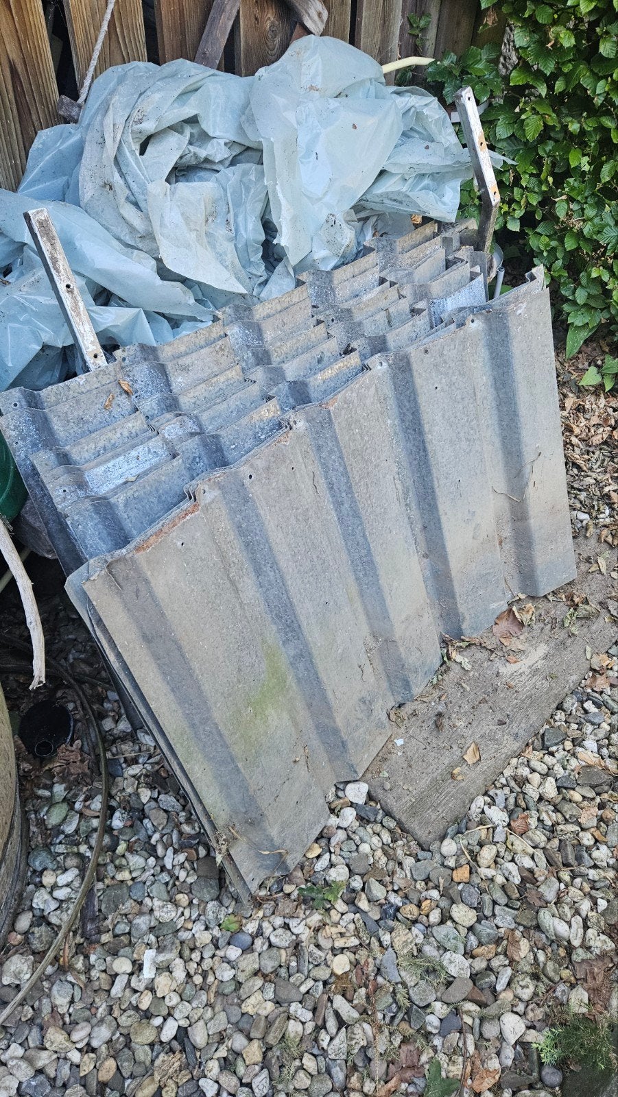 15 damwandplaten / trapeziumplaten staal verzinkt, Ophalen, Zwart, Minder dan 5 m²
