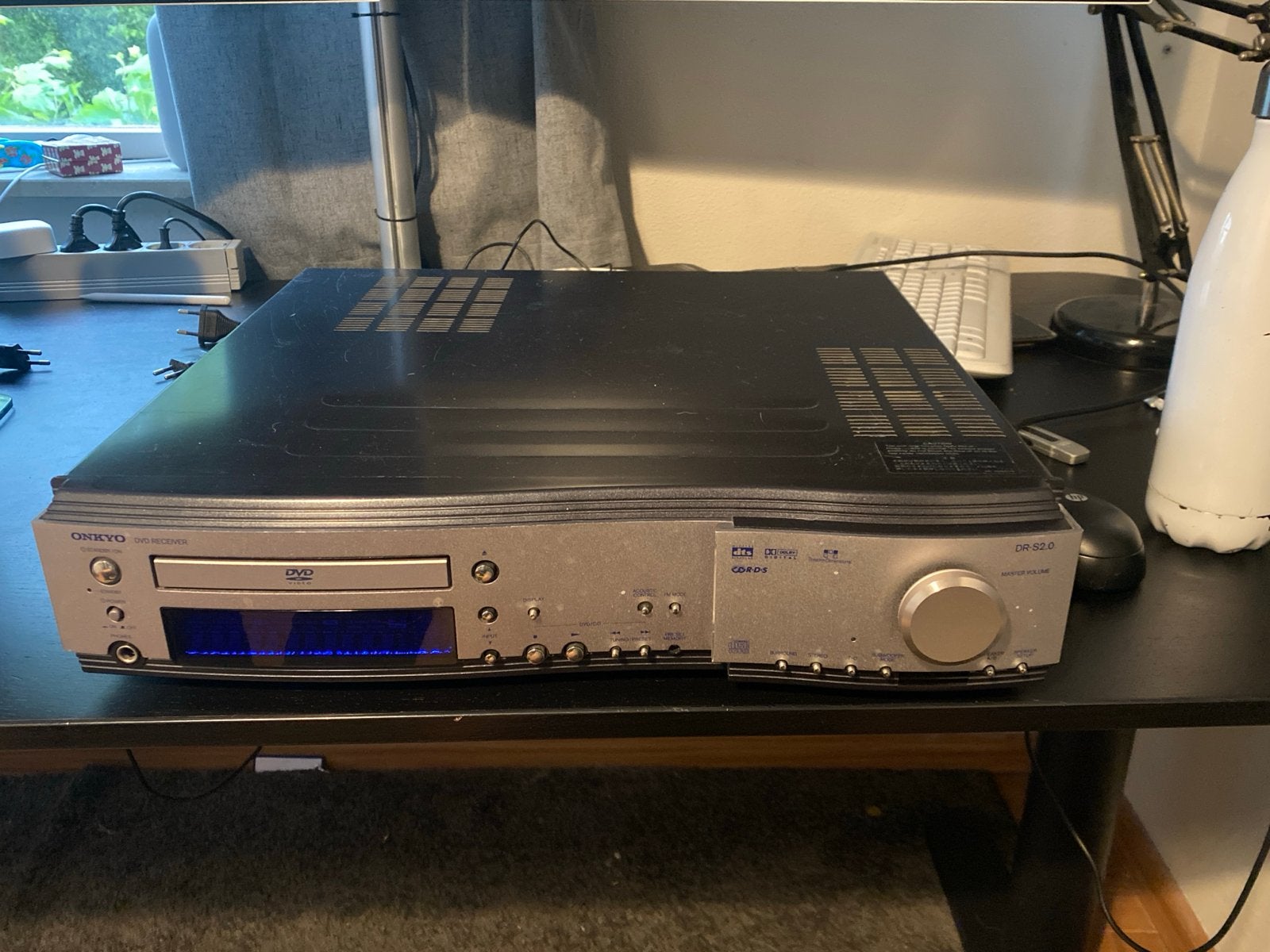 Onkyo DR-820 DVD Receiver met afstandsbediening, Audio, Tv en Foto, Versterkers en Receivers, Ophalen, Gebruikt, 60 tot 120 watt