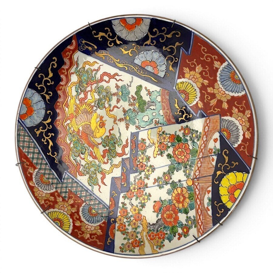 Een Japans porseleinen Imari schotel, Ophalen of Verzenden