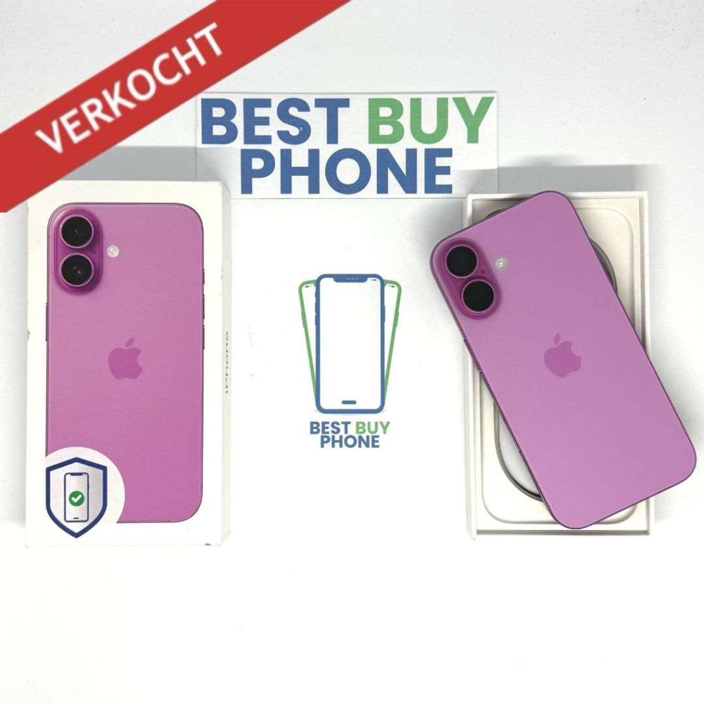 iPhone 16 128GB roze /91% batt /krasvrij /garantie, Telecommunicatie, Mobiele telefoons | Apple iPhone, Zo goed als nieuw, 128 GB