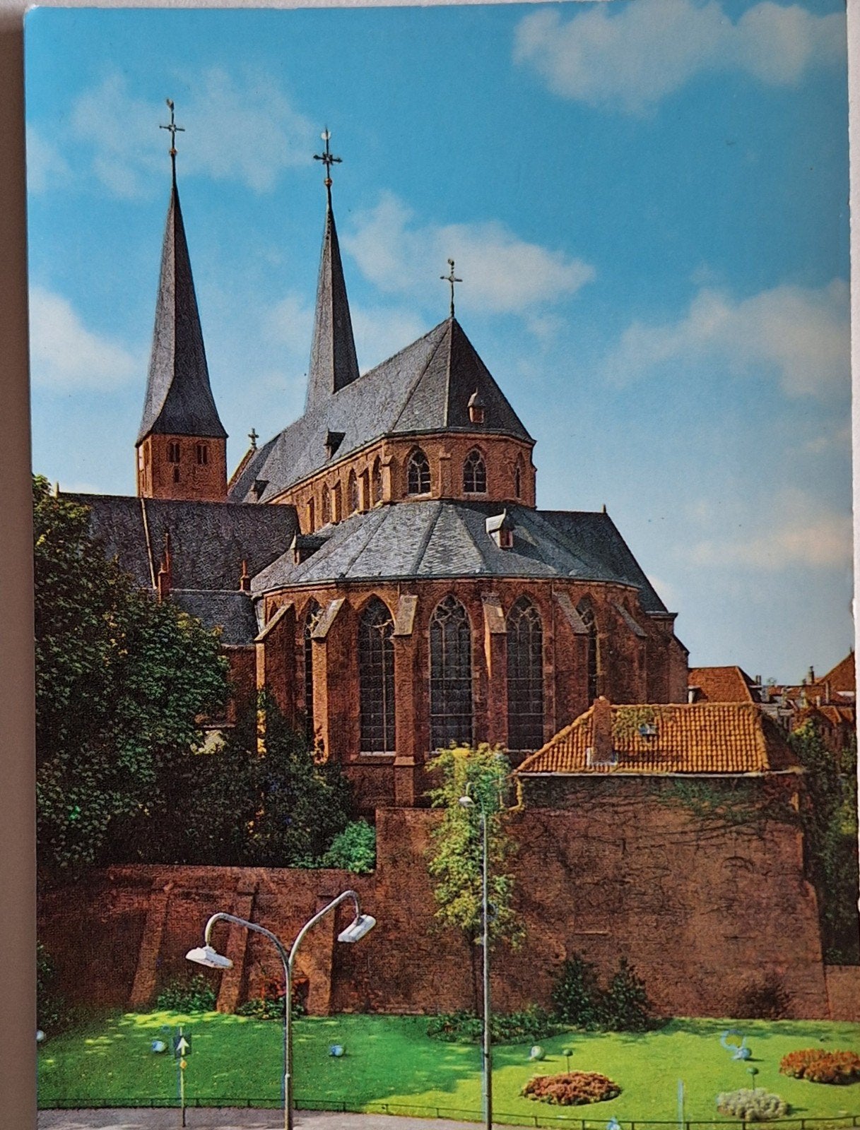 Ansichtkaart Deventer Bergkerk - Ongelopen, Ophalen of Verzenden, 1960 tot 1980, Ongelopen, Gelderland