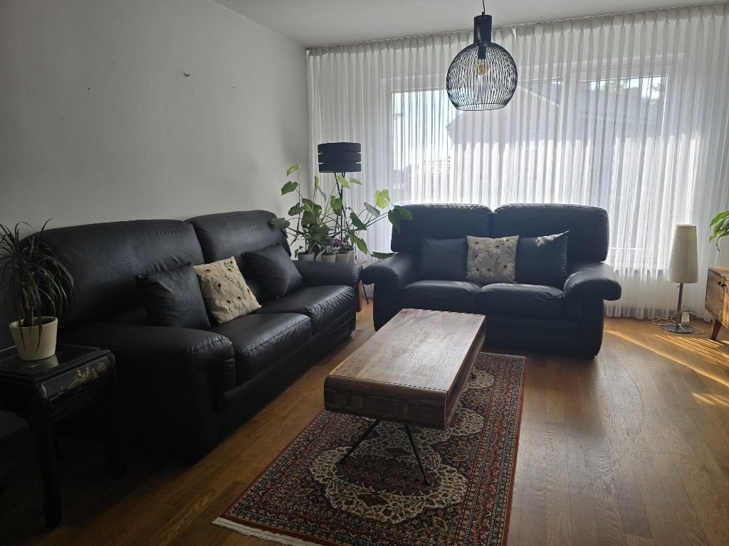 Zwarte bank, Ophalen, Gebruikt, 150 tot 200 cm, Tweepersoons