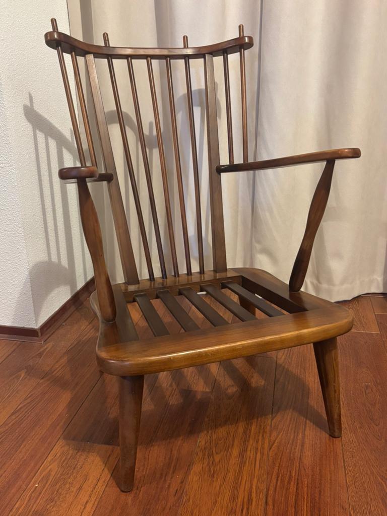 Vintage teak midcentury spijlen fauteuil Scaninavisch design, Antiek en Kunst, Antiek | Meubels | Stoelen en Banken, Ophalen