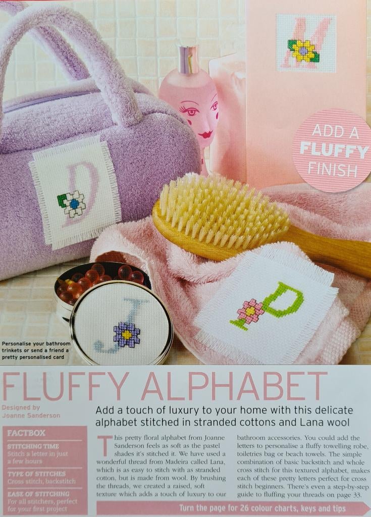 Bloemen alfabet borduurpatroon, Ophalen, Nieuw, Handborduren, Patroon