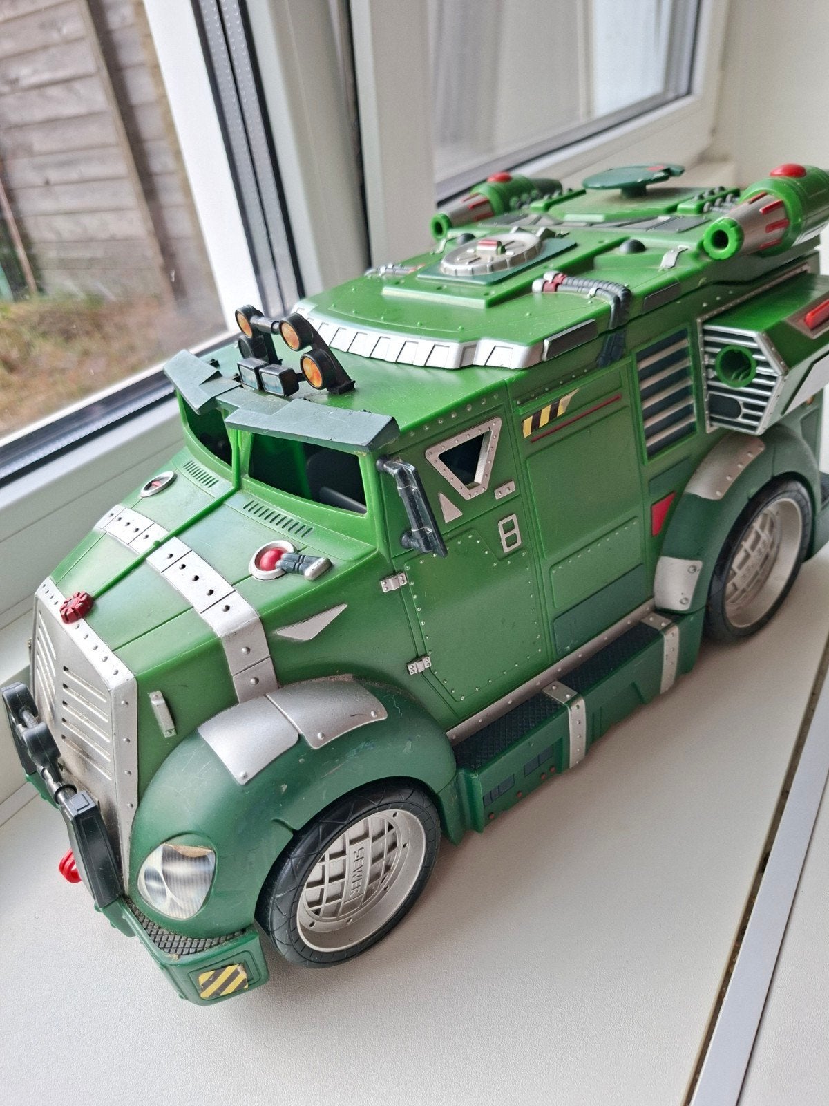 TMNT Speelset: Turtle Van met 3 Actiefiguren, Ophalen of Verzenden, Gebruikt