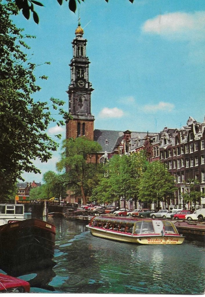 Amsterdam- -Westertoren., Verzamelen, Ophalen of Verzenden, 1960 tot 1980, Gelopen, Noord-Holland