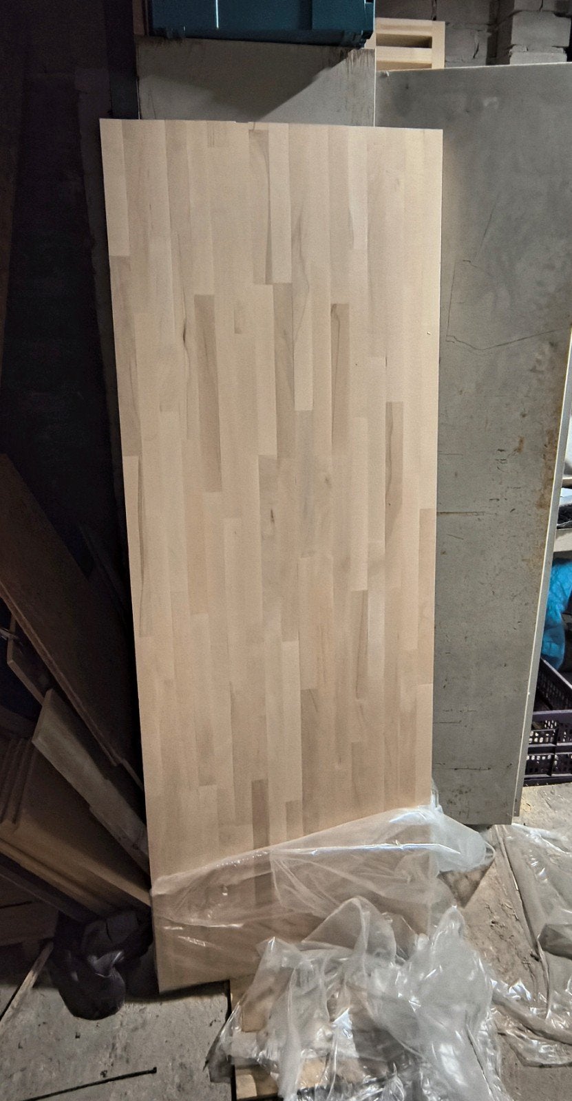 Werkblad 40mm dik 180cm lang 63,5cm breed massief beuken, Ophalen, Nieuw