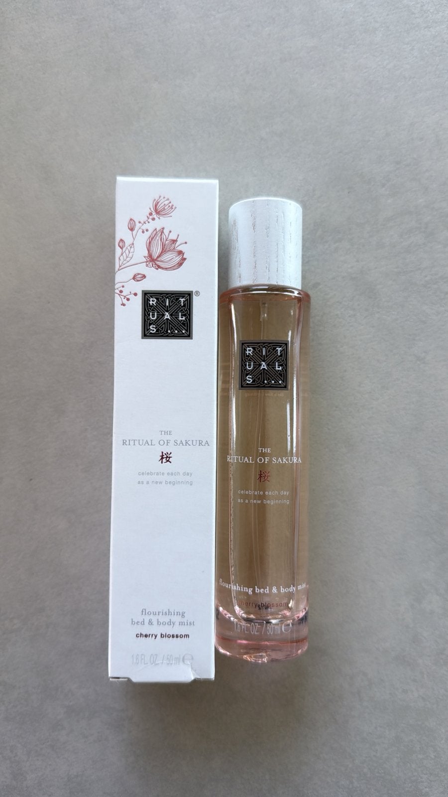 The Rituals of Sakura bed & body mist cherry blossom 50ml, Ophalen of Verzenden, Zo goed als nieuw