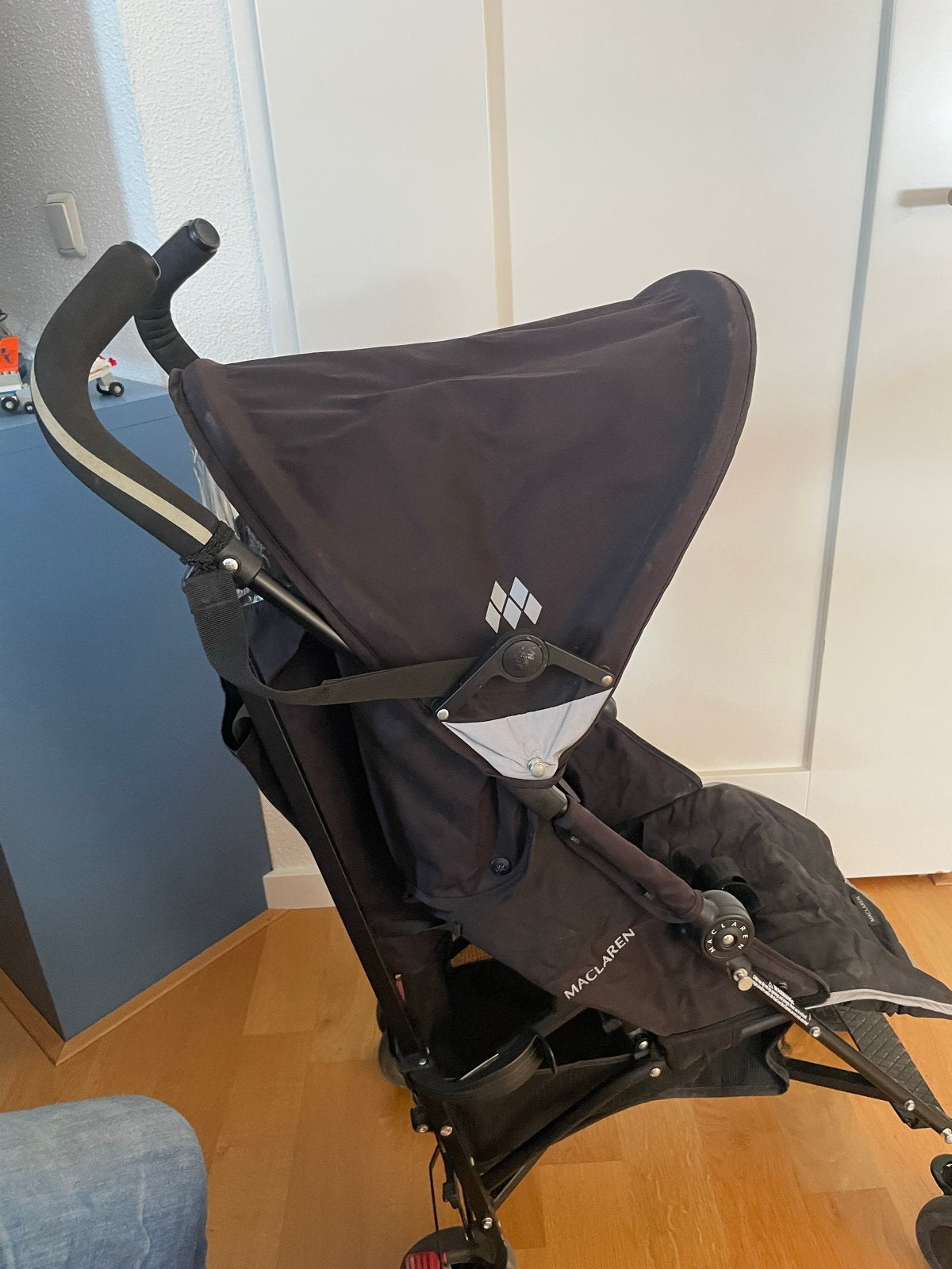 Zwarte Maclaren Quest buggy met zonnekap, Ophalen, Gebruikt, Kinderwagen, Overige merken