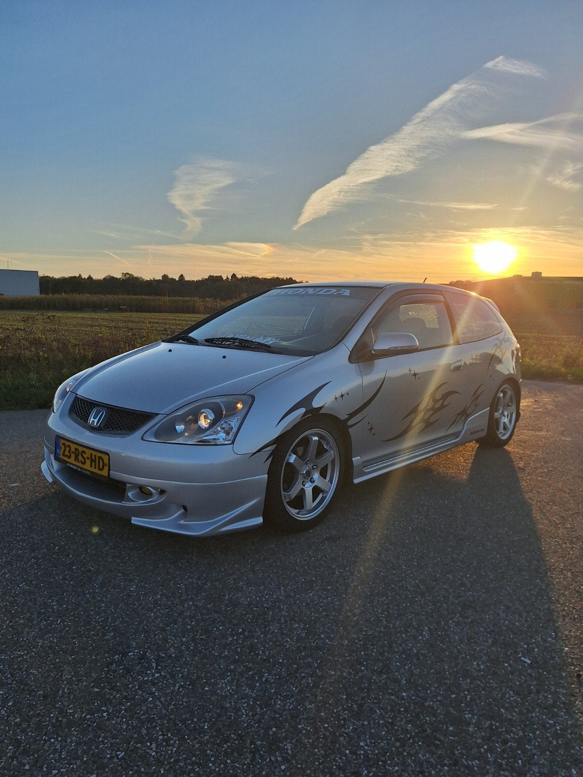 Honda Civic 1.4 I 3DR 2005 Grijs, Auto's, Voorwielaandrijving, 4 cilinders, 1396 cc, 49 €/maand