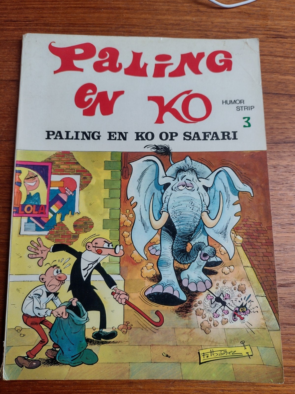 Paling en Ko op Safari - Humor Strip 3, Boeken, Eén stripboek, Ophalen of Verzenden, Gelezen, F. Ibáñez