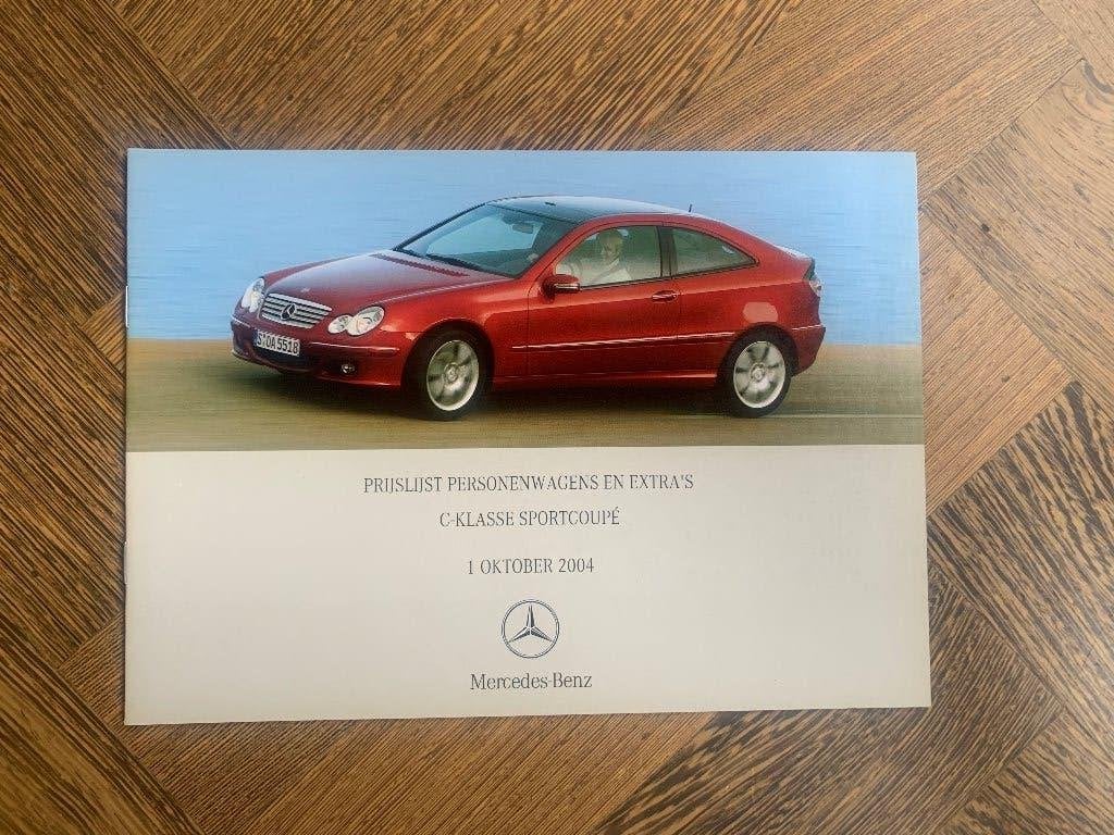 Prijslijst Mercedes-Benz C-klasse sportcoupe CL203 2004, Nieuw, Mercedes-Benz, Mercedes, Ophalen of Verzenden