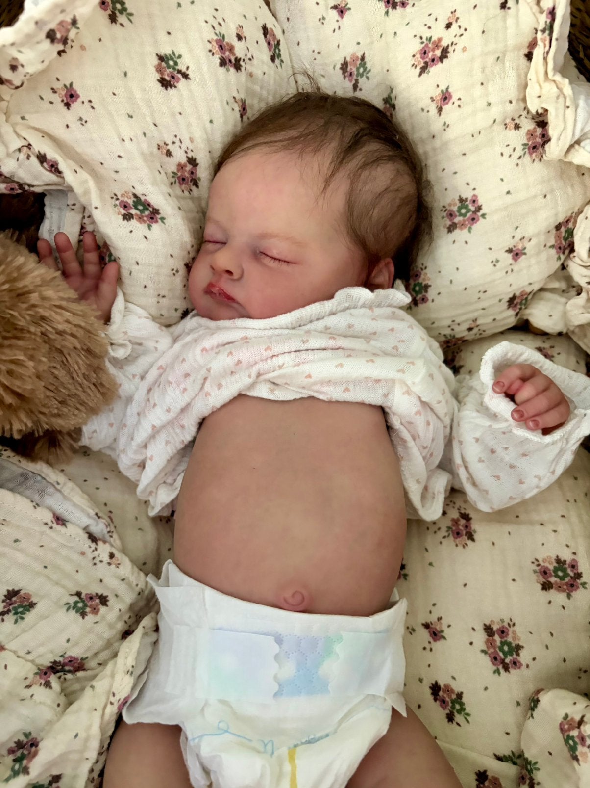 Reborn baby Birdie van Laura Lee Eagles met certificaten, Verzamelen, Ophalen, Nieuw, Babypop, Levensecht of Reborn