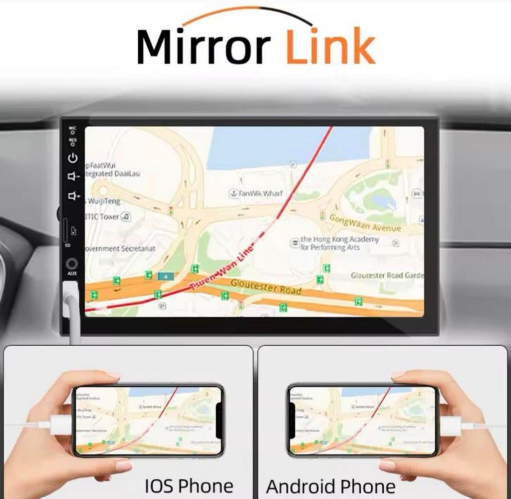 Bluetooth 2 din autoradio nieuw! 7 Inch touchscreen usb/tf, Auto diversen, Autoradio's, Ophalen of Verzenden, Nieuw