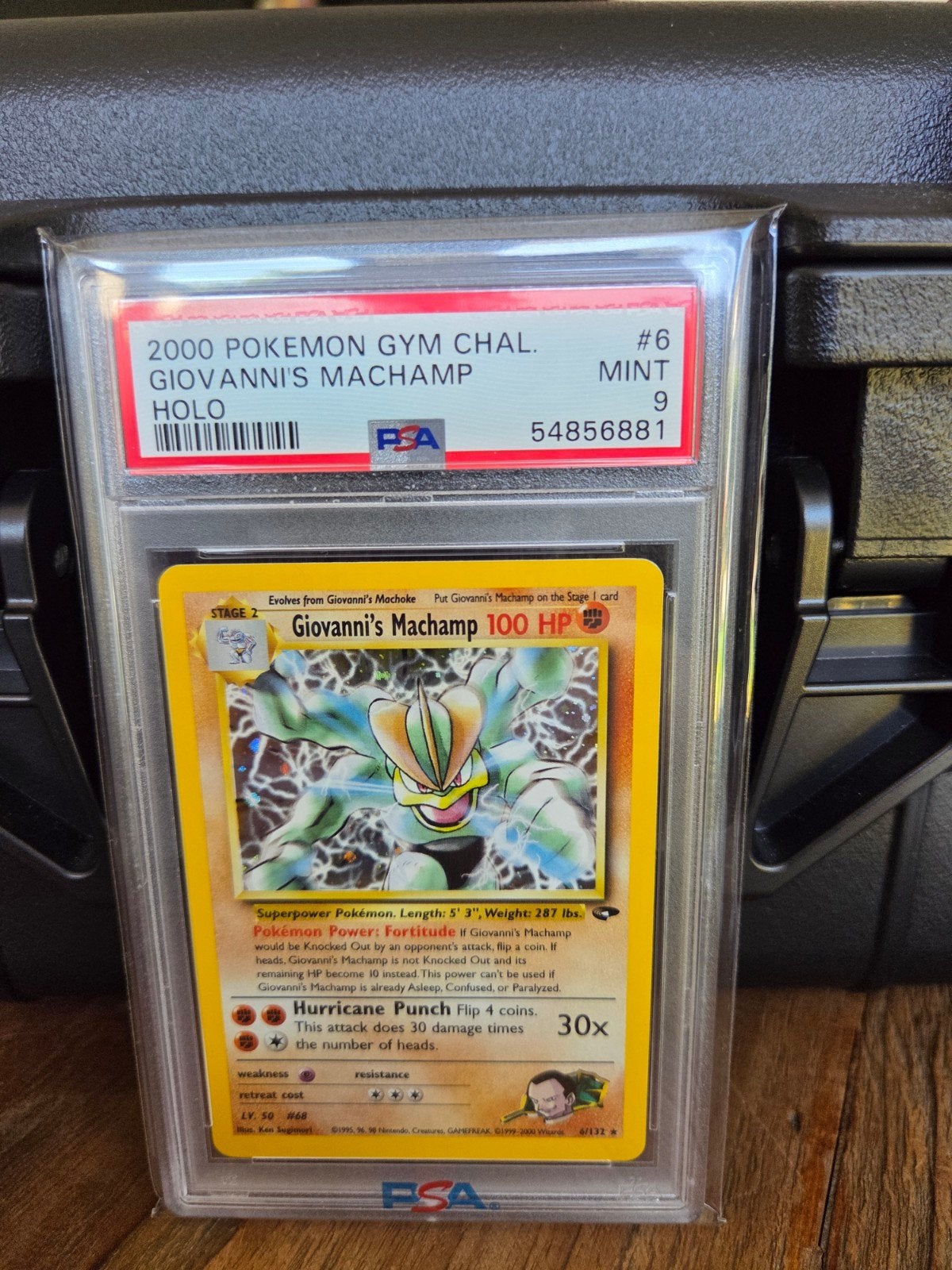 2000 Pokémon Gym Challenge Giovanni's Machamp Holo PSA 9, Ophalen of Verzenden