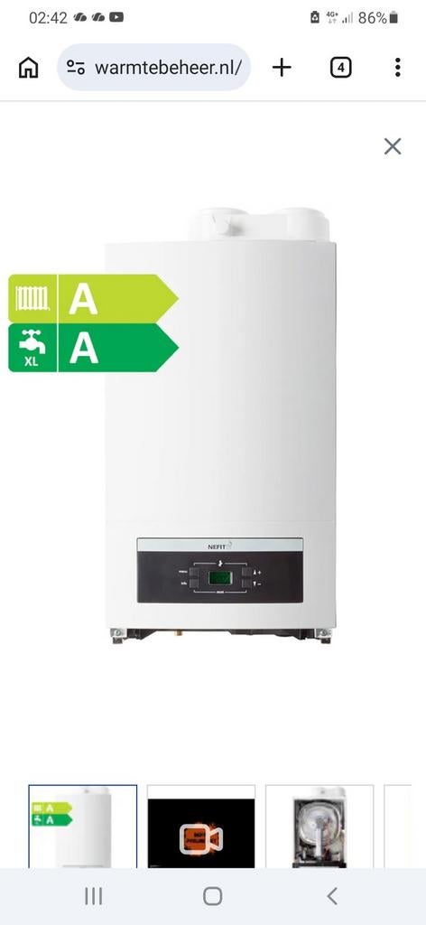 2x Nefit Proline CV HR combiketel - AA zuinig, Doe-het-zelf en Verbouw, Ophalen of Verzenden, Nieuw, Cv-ketel of Combi-ketel, Hoog rendement (Hr)