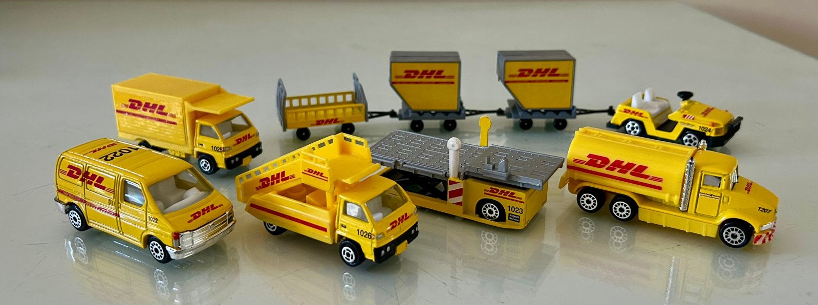 Transportset DHL, Kinderen en Baby's, Speelgoed | Speelgoedvoertuigen, Ophalen of Verzenden, Gebruikt