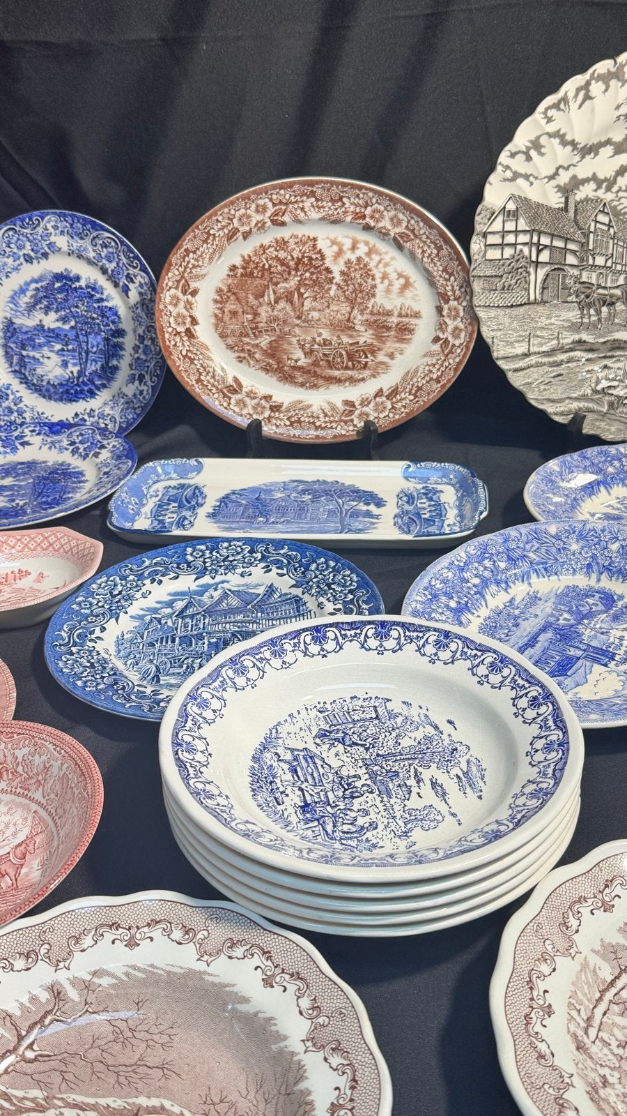 Mix & Match Antiek Engels Ironstone Servies - Staffordshire, Ophalen of Verzenden