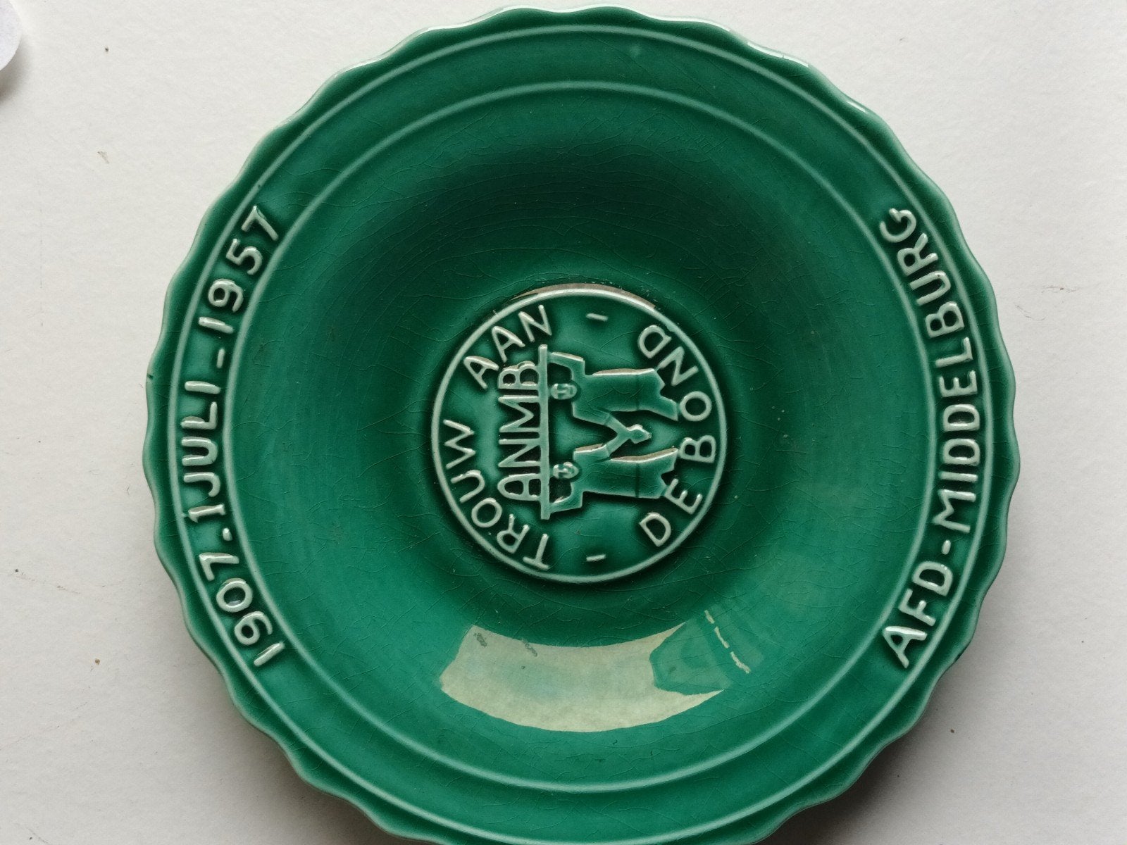 oud bordje ANMB groen, Ophalen of Verzenden, Overige materialen