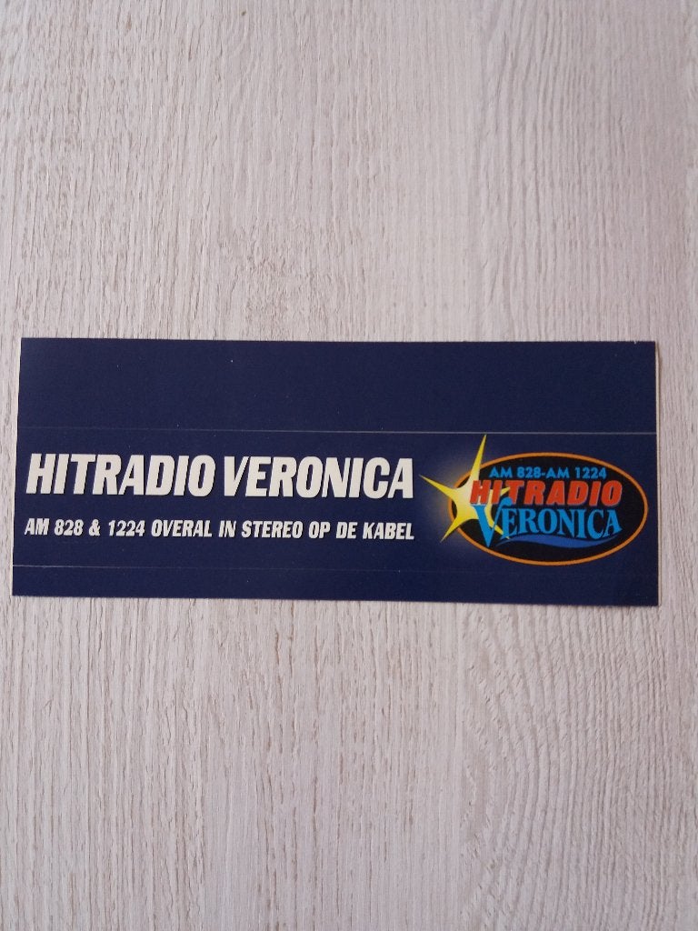 sticker VERONICA ( 22 ), Ophalen of Verzenden, Zo goed als nieuw, Film, Tv of Omroep