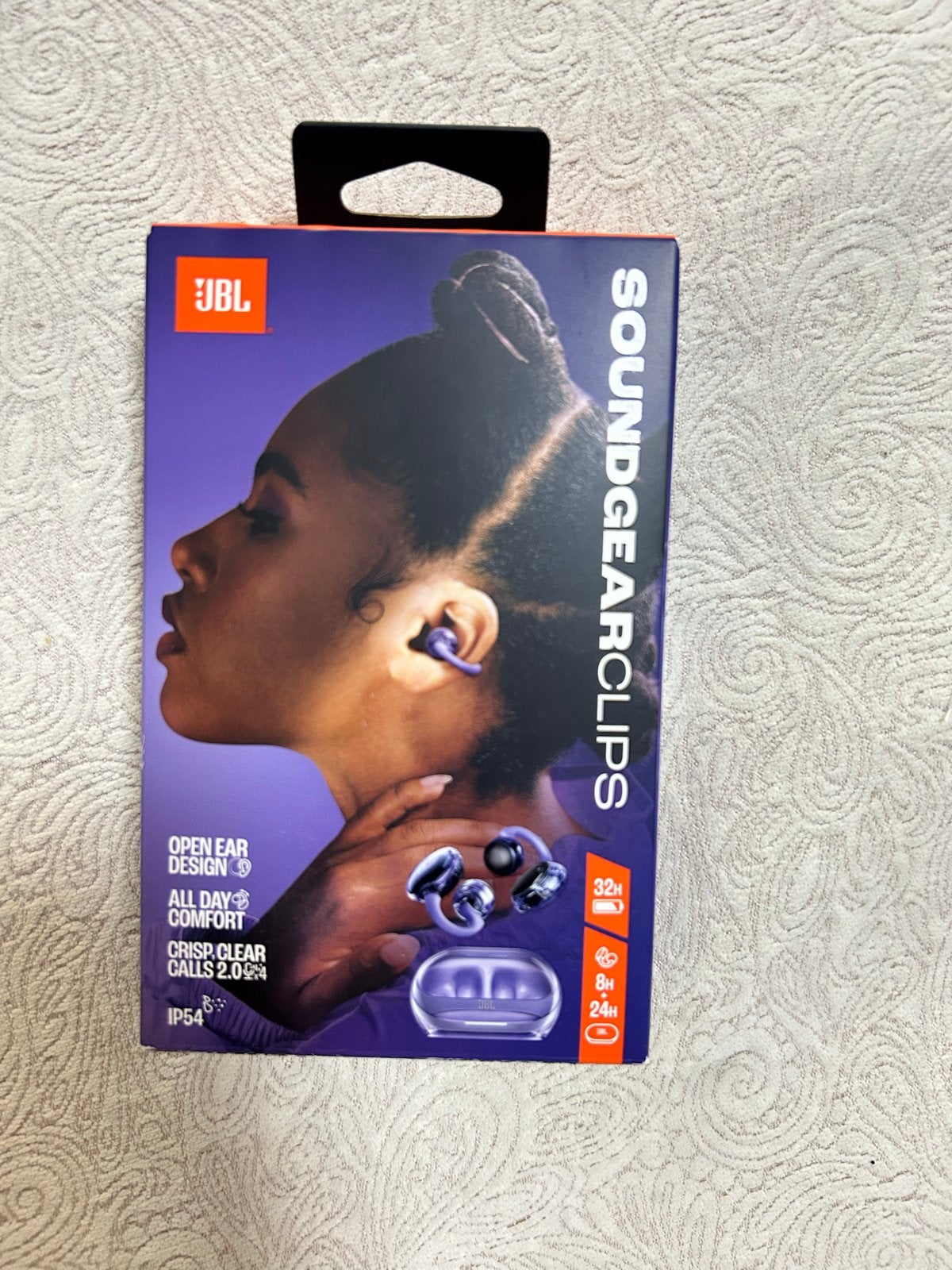 JBL Soundgear Clips Open-Ear Hoofdtelefoon Paars, JBL, Nieuw, Ophalen of Verzenden, Open-ear