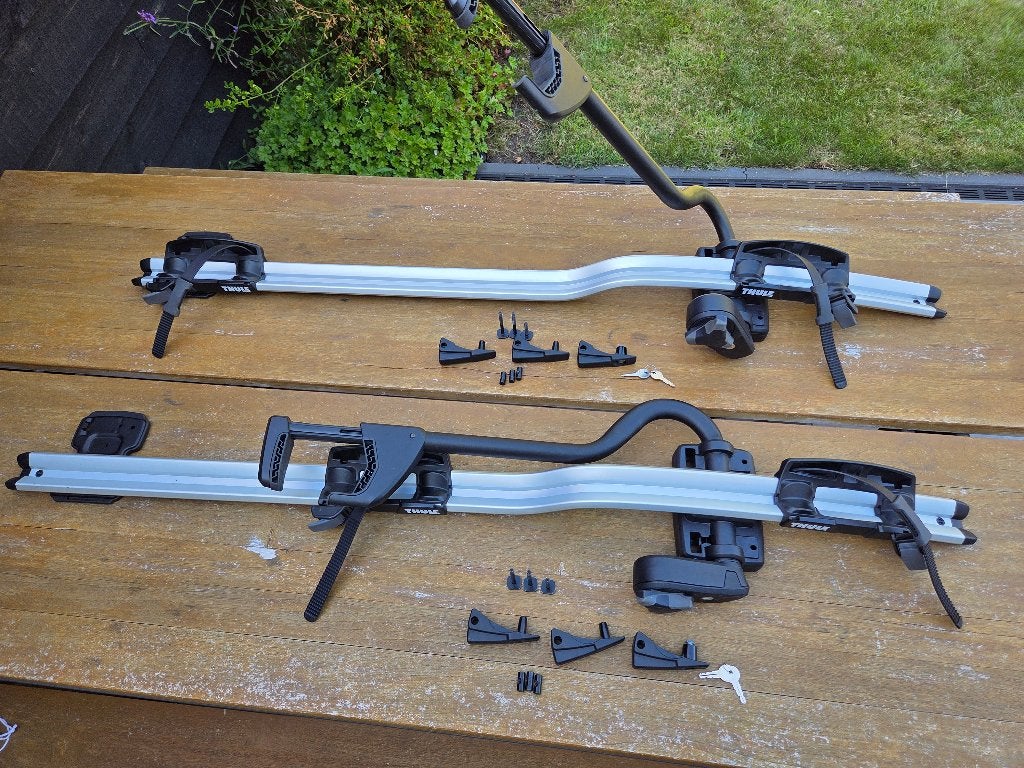Thule Fietsendrager ProRide 598, Auto diversen, Fietsendragers, Ophalen, Elektrische fiets, Zo goed als nieuw, Dakdrager