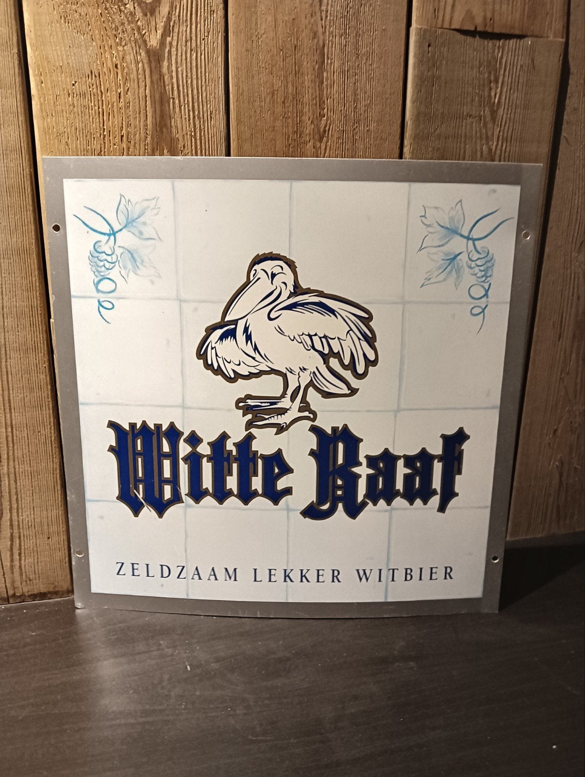 Reclame bord van Witte raaf, Ophalen, Reclamebord, Plaat of Schild, Overige merken