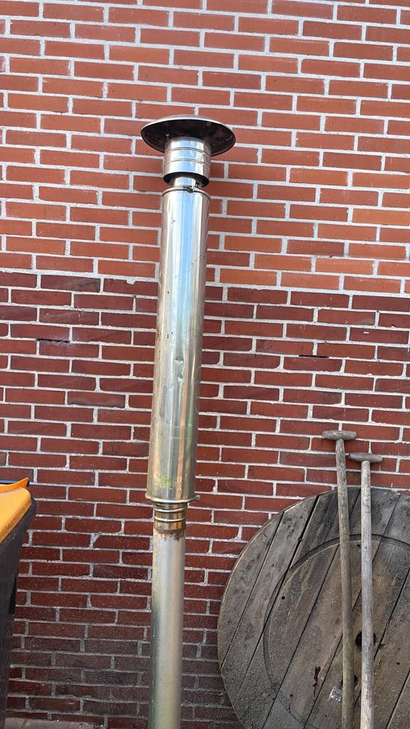 Geïsoleerde kachel pijp, Ophalen, Kachel, 30 tot 80 cm