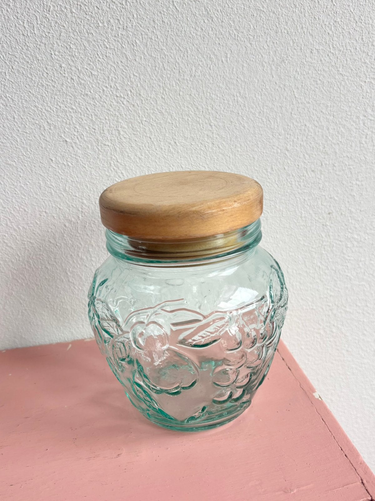 Vintage Glazen pot, Ophalen, Zo goed als nieuw, Glas, Pot, Bus of Blik