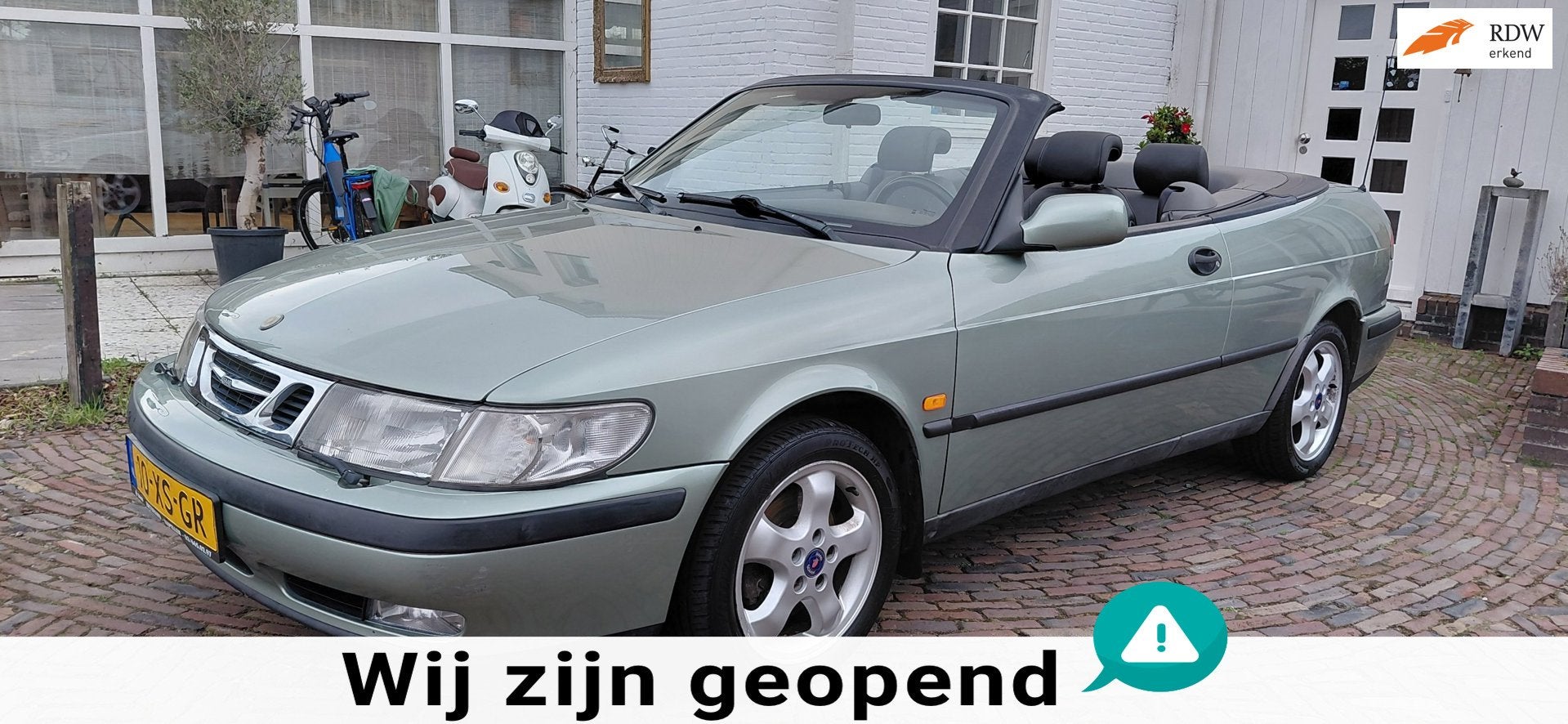 Saab 9-3 Cabrio 2.0 Turbo S Cabriolet Mooie en goede auto., Auto's, 730 kg, Gebruikt, Huisgarantie, 4 cilinders