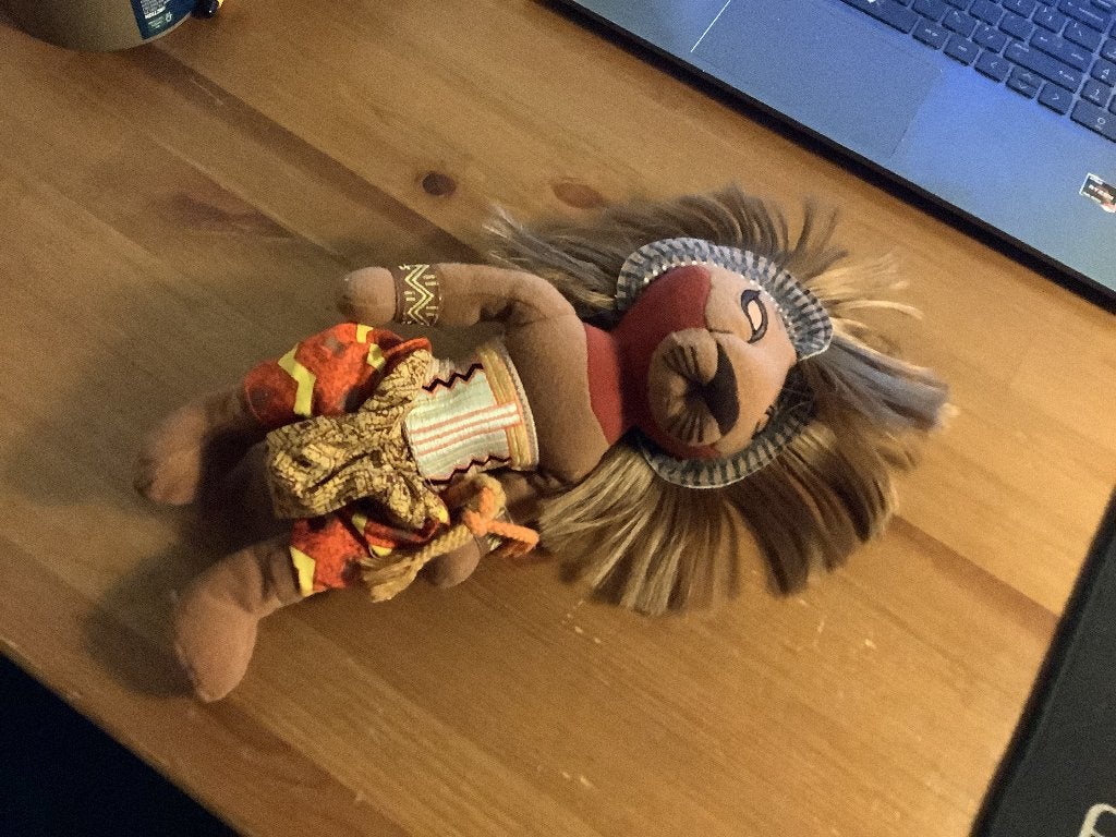 original Lion King musical knuffel. Simba., Verzamelen, Ophalen of Verzenden, Leeuwenkoning of Jungle Boek, Zo goed als nieuw