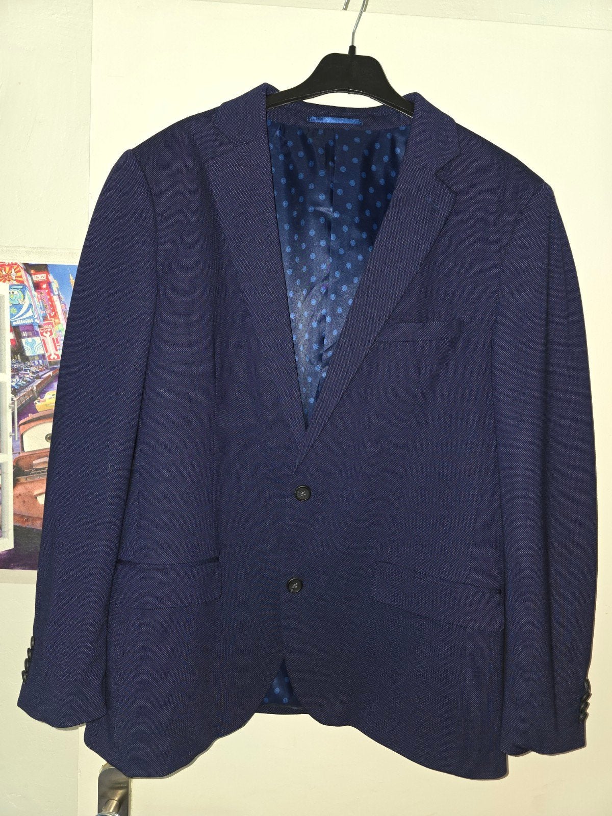 Prachtig donkedblauw C&A colbert maat 48, Kleding | Heren, Kostuums en Colberts, Zo goed als nieuw, Maat 48/50 (M), Blauw, C&A