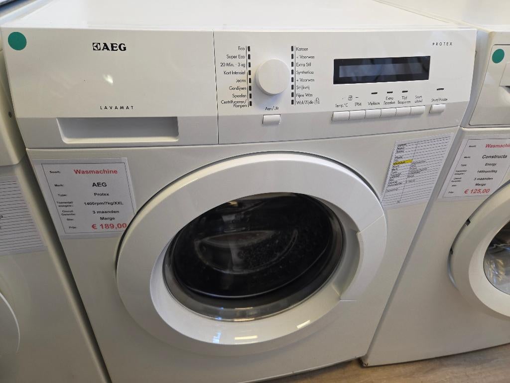 wasmachine - AEG - 7kg, Witgoed en Apparatuur, Wasmachines, Duitsland, Refurbished, 85 tot 90 cm, Energieklasse A of zuiniger