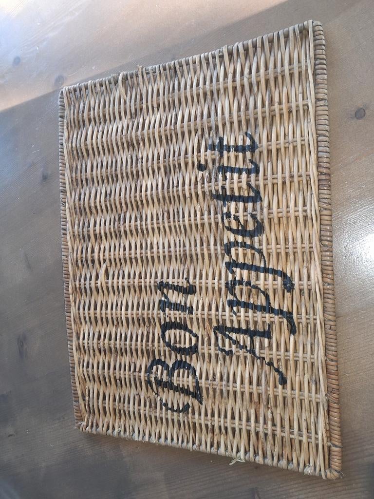 4 rieten placemats., Ophalen, Rond, Riet