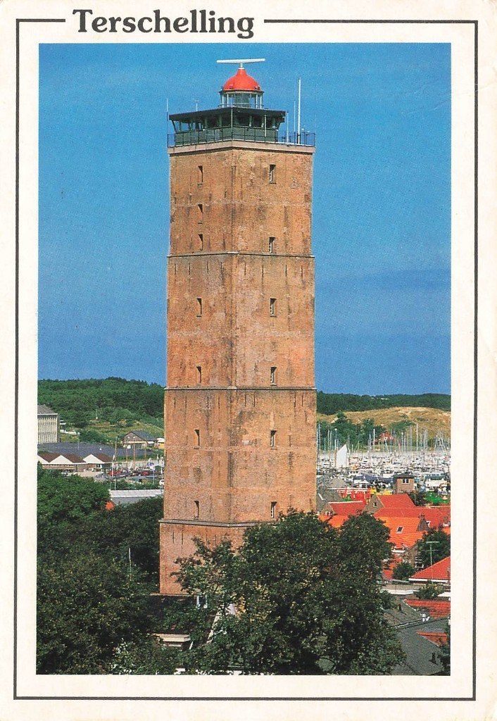Terschelling, De Brandaris, Ophalen of Verzenden, 1980 tot heden, Gelopen, Waddeneilanden