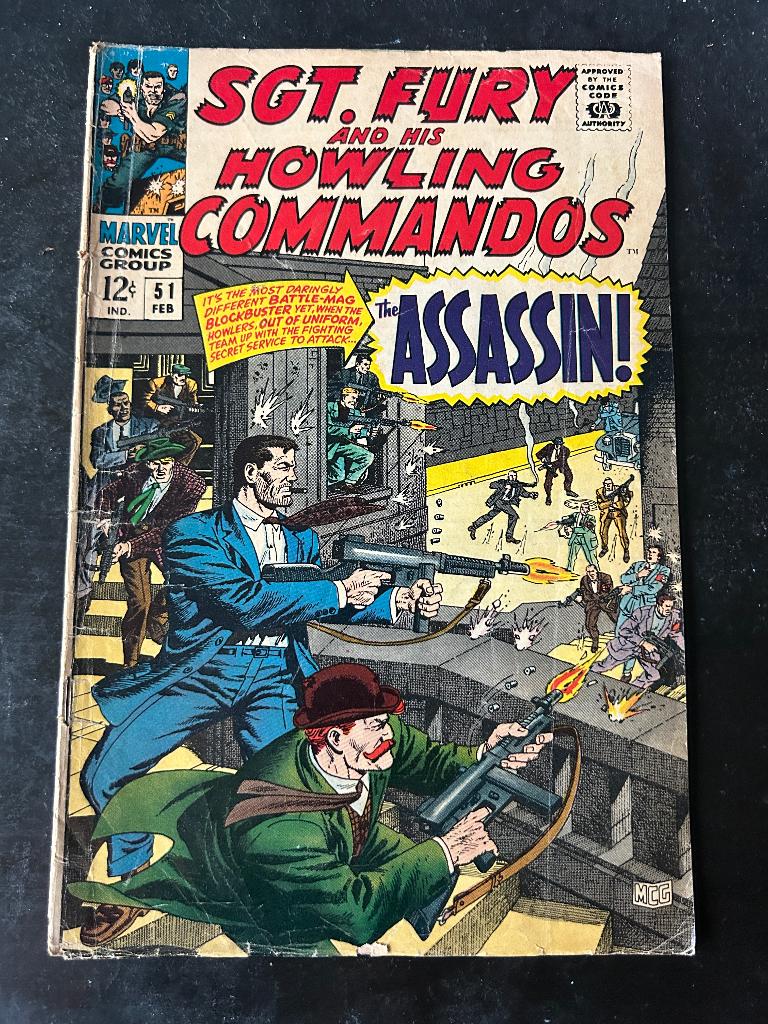 sgt Fury and his Howling commandos (USA) #51 Marvel, Boeken, Amerika, Marvel Comics, Ophalen of Verzenden, Gelezen