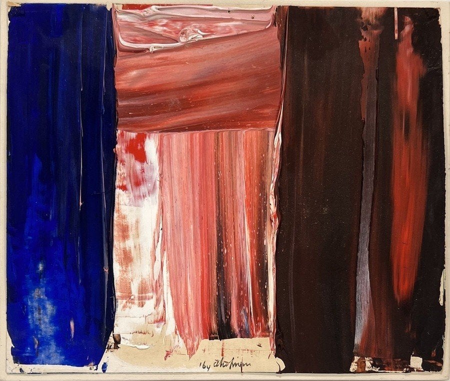 509. Schilderij - abstracte compositie, 1964