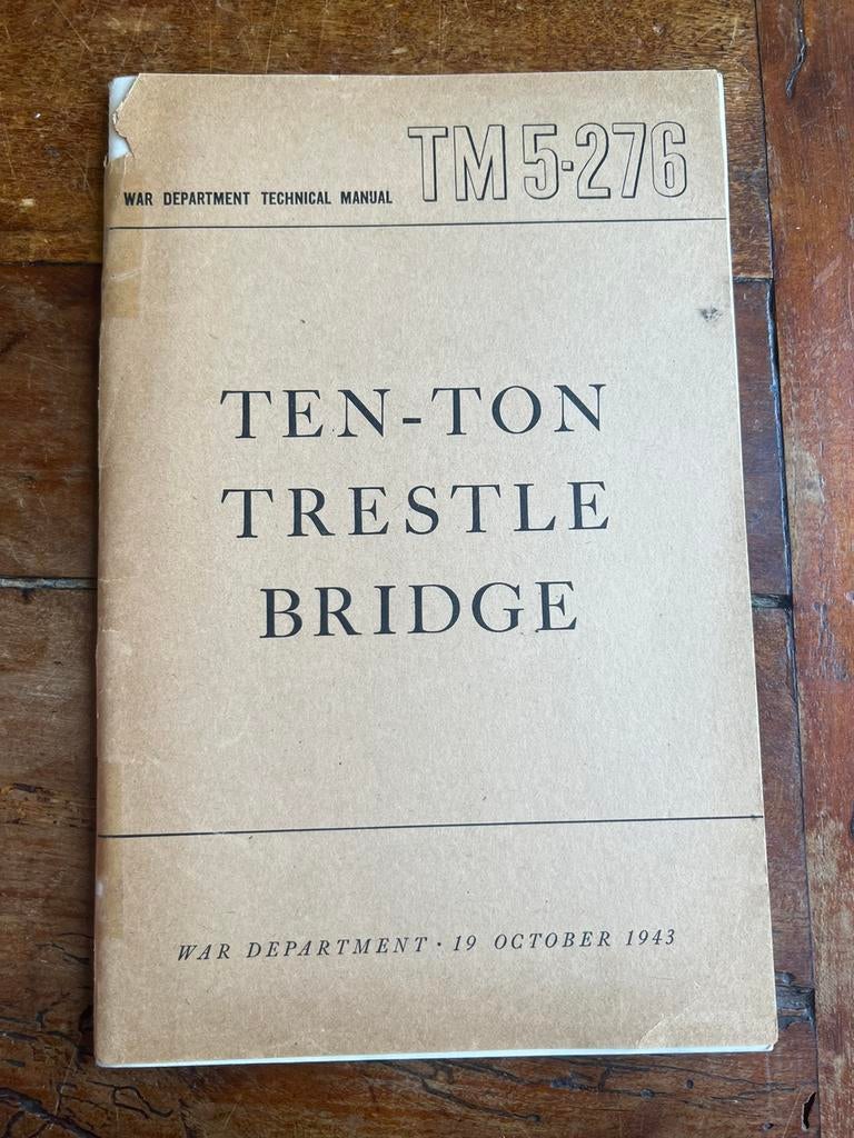 WO2 Amerikaans voorschrift 10 ton brug GMC Genie, Verzamelen, Amerika, Ophalen of Verzenden, Boek of Tijdschrift