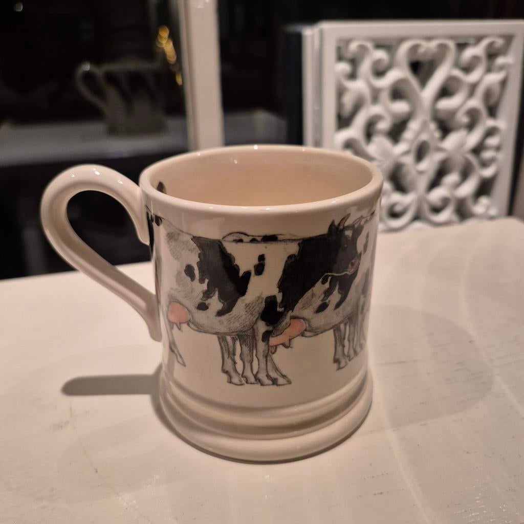 Emma Bridgewater mok 0.5 1/2pt Cows Koeien Farm animals, Nieuw, Ophalen of Verzenden, Overige stijlen, Kop(pen) en/of Schotel(s)